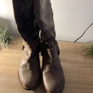 Frye tall boots with heel